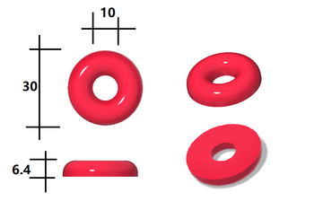 3MLピーチリングシリコングミ型-108空洞 - 0