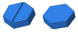 4.6mL blank hexagon breaker silicone gummy mold alternate view