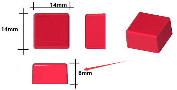 1.5mL スクエア シリコン グミ型 - 432個取り